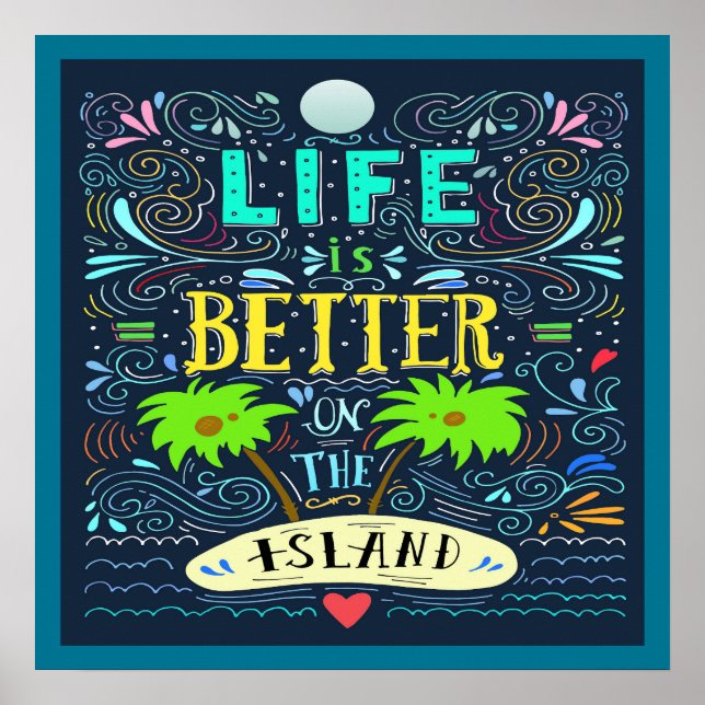 Póster Poster de la isla (Frente)