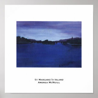 Póster Poster de la isla de Santa Margarita