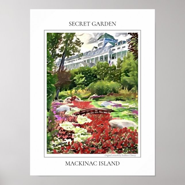 Póster Poster de la isla Mackinac de Secret Garden (Frente)