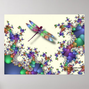 Póster Poster de la libélula (Mardigras)