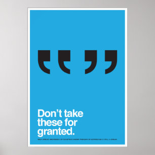 Póster Poster de la libertad de expresión