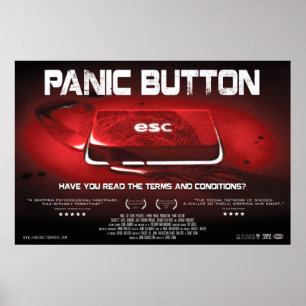 Póster Poster de la llave de la sangre del botón de