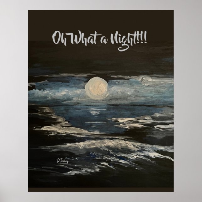 Póster Poster de la luna azul (Frente)