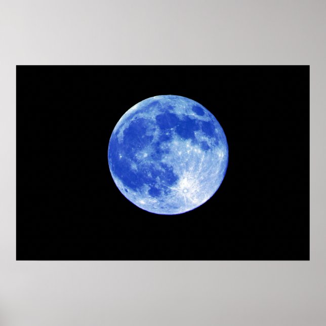 Póster Poster de la luna azul (Frente)