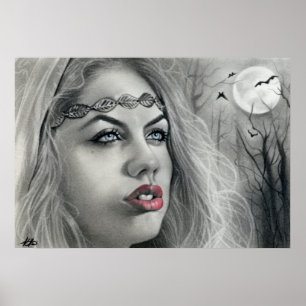 Póster Poster De La Luna De Belleza Oscura Sombra