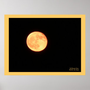 Póster Poster de la luna de cosecha completa