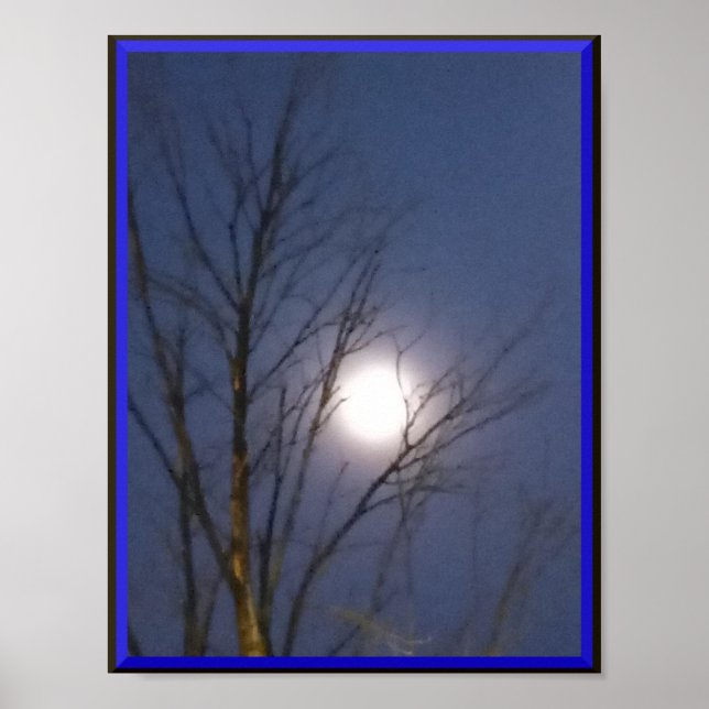 Póster Poster de la luna de la mañana (Frente)