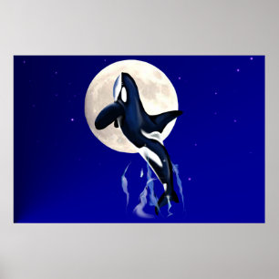 Póster Poster de la luna de la orca