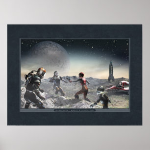 Póster Poster de la luna de la pradera (24x18")