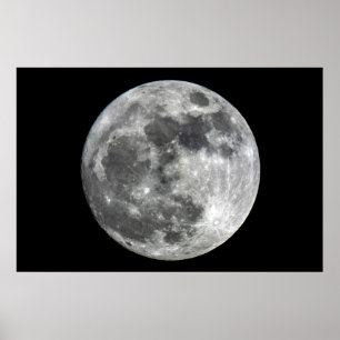 Póster Poster de la luna de Supermoon