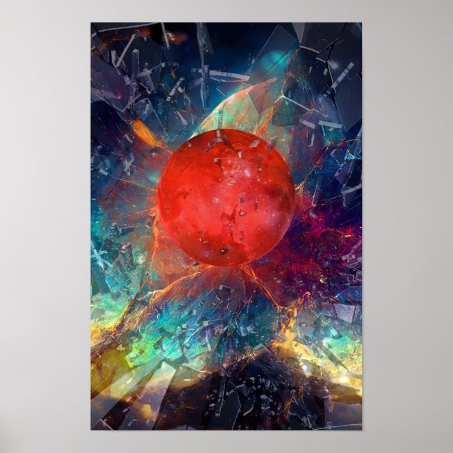 Póster Poster de la luna destrozada (Frente)