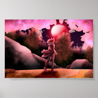 Póster Poster de la luna sanguínea