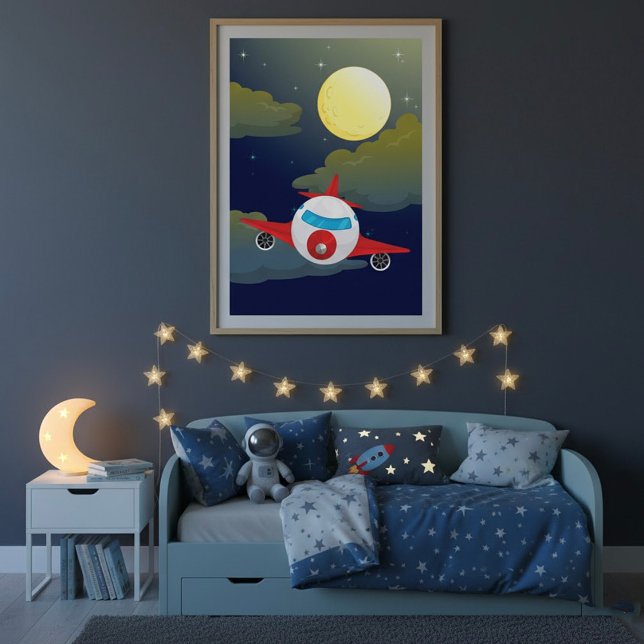 Póster Poster De La Luna Y El Avión (Subido por el creador)