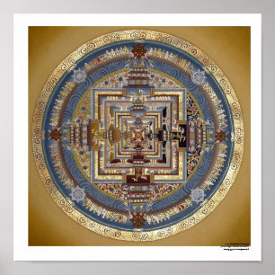 Póster Poster de la mandala B de Kalachakra