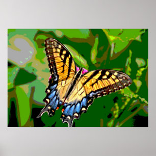Póster Poster de la mariposa de monarca