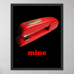 Póster Poster de la mina de la grapadora