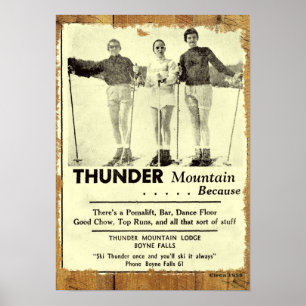 Póster Poster de la montaña del trueno