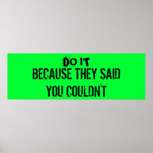 Póster Poster de la motivación del entrenamiento