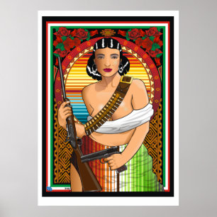 Póster Poster de la mujer de la revolución