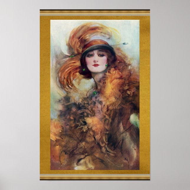 Póster Poster de la mujer victoriana (Frente)