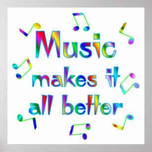 Póster Poster de la música