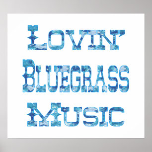 Póster Poster de la música de Bluegrass
