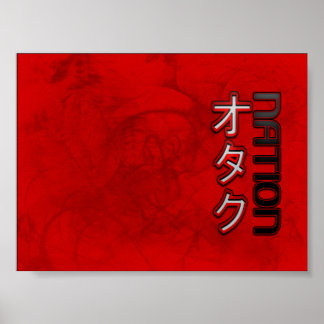 Póster Poster de la Nación Otaku