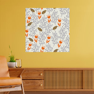 Póster Poster de la Naturaleza de la Foliage de las Aves