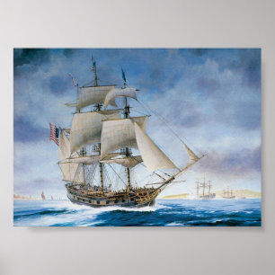 Póster Poster de la nave del vintage