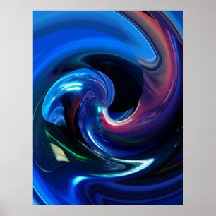 Póster Poster de la nave espacial abstracta