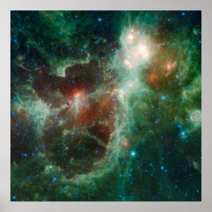 PÓSTER POSTER DE LA NEBULOSA DEL CORAZÓN