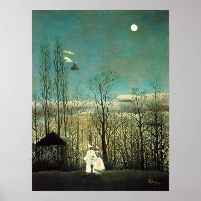 Póster Poster de la Noche de Carnaval Henri Rousseau (Frente)
