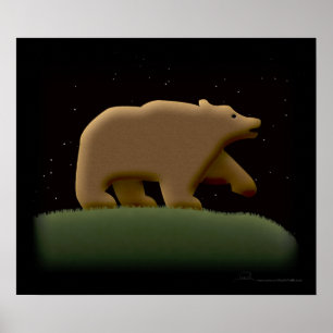 Póster Poster de la noche del oso