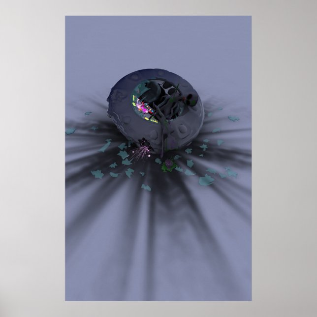 Póster Poster de la olla de OVNI (Frente)