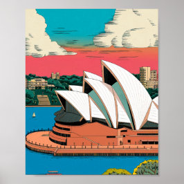 Póster Poster de la Ópera de Sydney