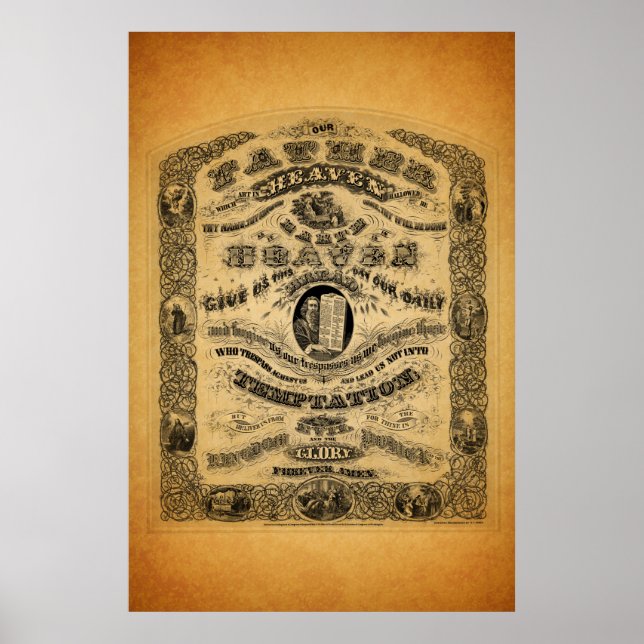 Póster Poster de la oración del Señor 1 (Frente)