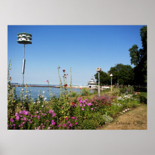 Póster Poster de la orilla del lago, Ohio