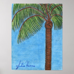 Póster Poster de la palmera de Julia Hanna