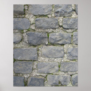 Póster Poster de la pared de ladrillo, personalizar