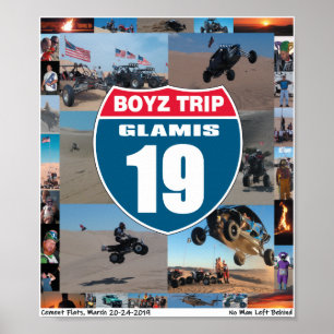 Póster Poster de la pared del viaje 2019 de Boyz