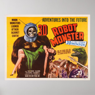 Póster POSTER de la PELÍCULA de MONSTRUO del ROBOT 3D