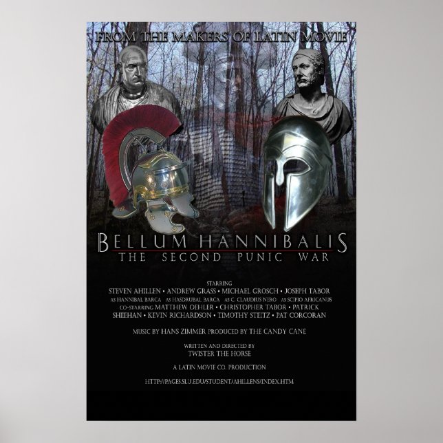 Póster Poster de la película latina II (Frente)