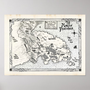 Póster Poster de la Península Magia