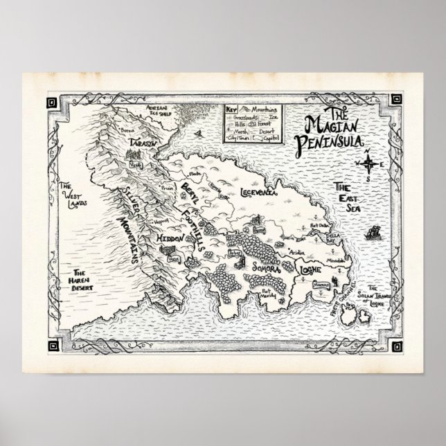 Póster Poster de la Península Magia (Frente)