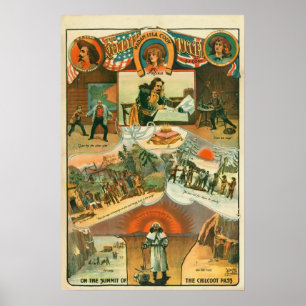 Póster Poster "de la pepita de Klondyke", CA 1898