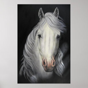 Póster poster de la pintura del semental del caballo