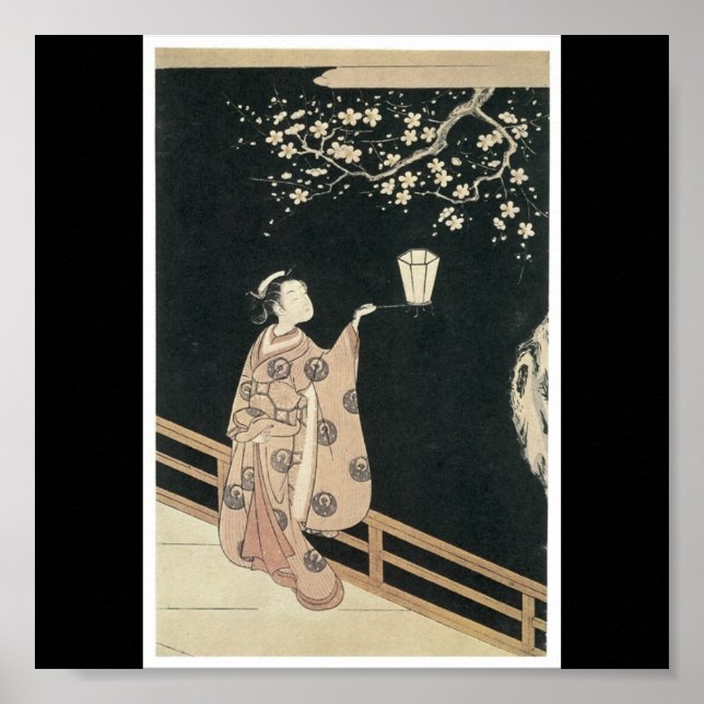 Póster Poster de la pintura japonesa c. finales de los añ (Frente)