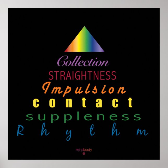 Póster Poster de la pirámide de la escala de entrenamient (Frente)