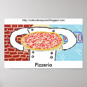 Póster Poster de la pizzería