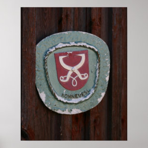 Póster Poster de la placa de la puerta de Konnevesi